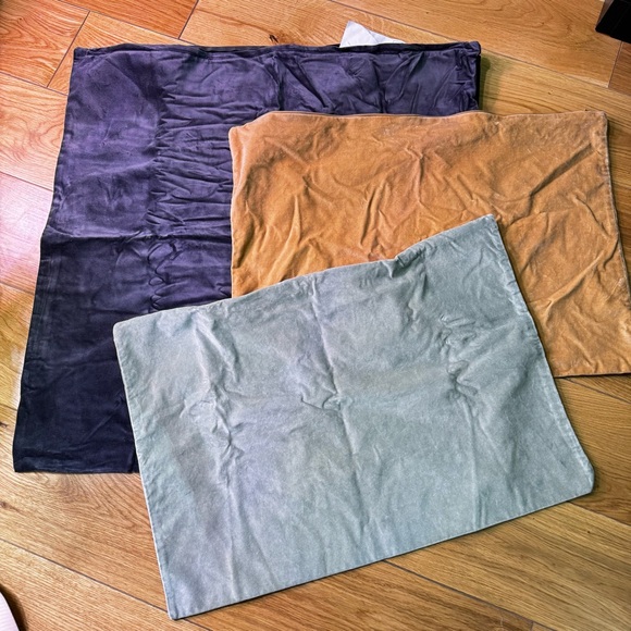 IKEA Velvet Pillow Covers in Gray, green teal agave, Tan / gold, and Black - Picture 1 of 4